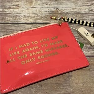 kate spade ♠️ Same Mistakes Pencil Pouch - NWT